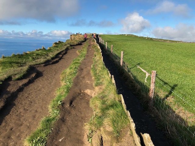 Image of paths at the Cliffs of Moher